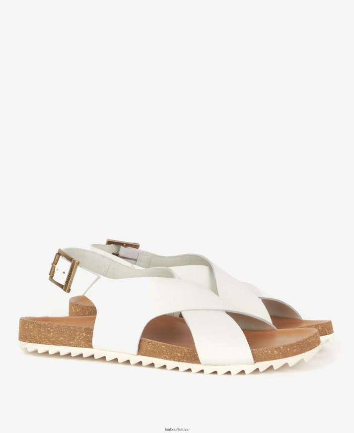 avalynė Barbour rochelle kryžminio dirželio sandalai konjako moterys 6F6D802092