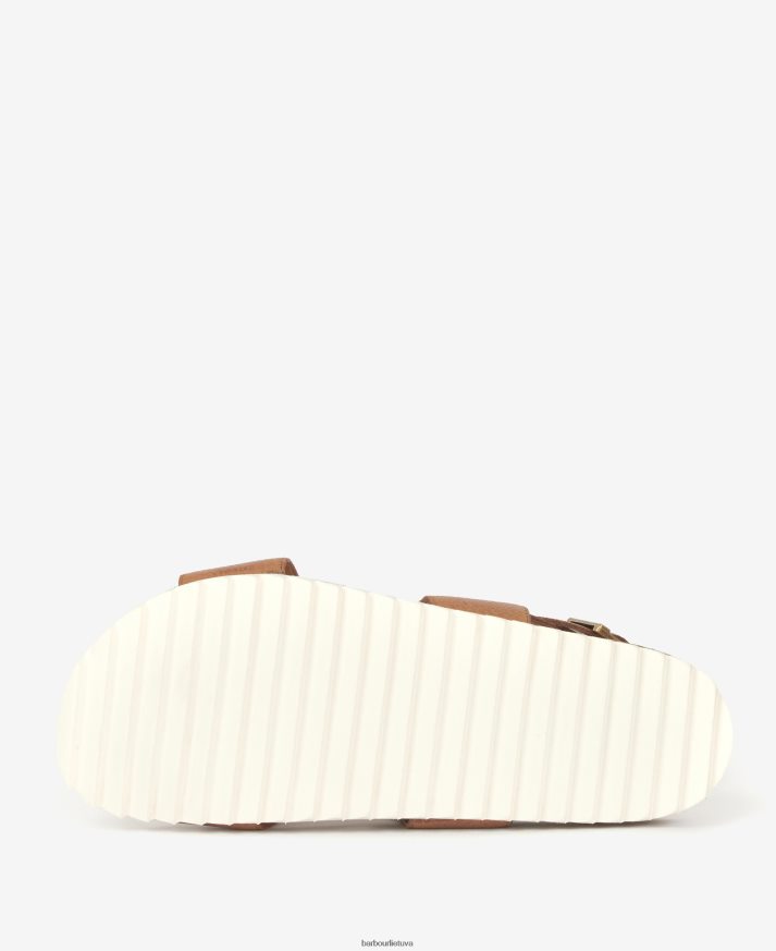 avalynė Barbour rochelle kryžminio dirželio sandalai konjako moterys 6F6D802123