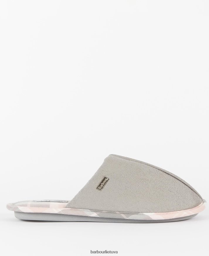 avalynė Barbour simone šlepetės pilka moterys 6F6D802046