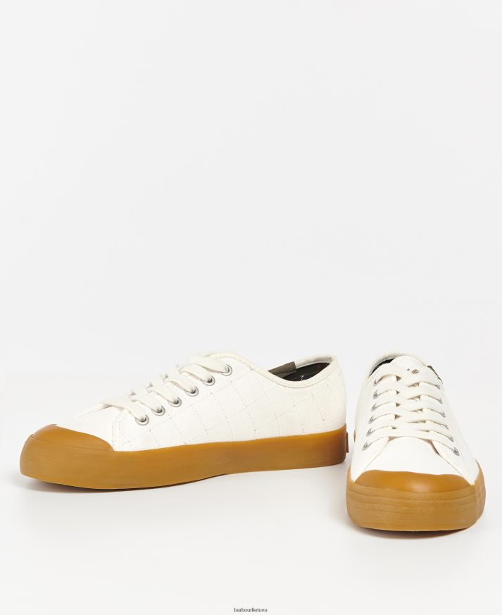 avalynė Barbour Portree drobiniai treniruokliai ekru / guma moterys 6F6D802128