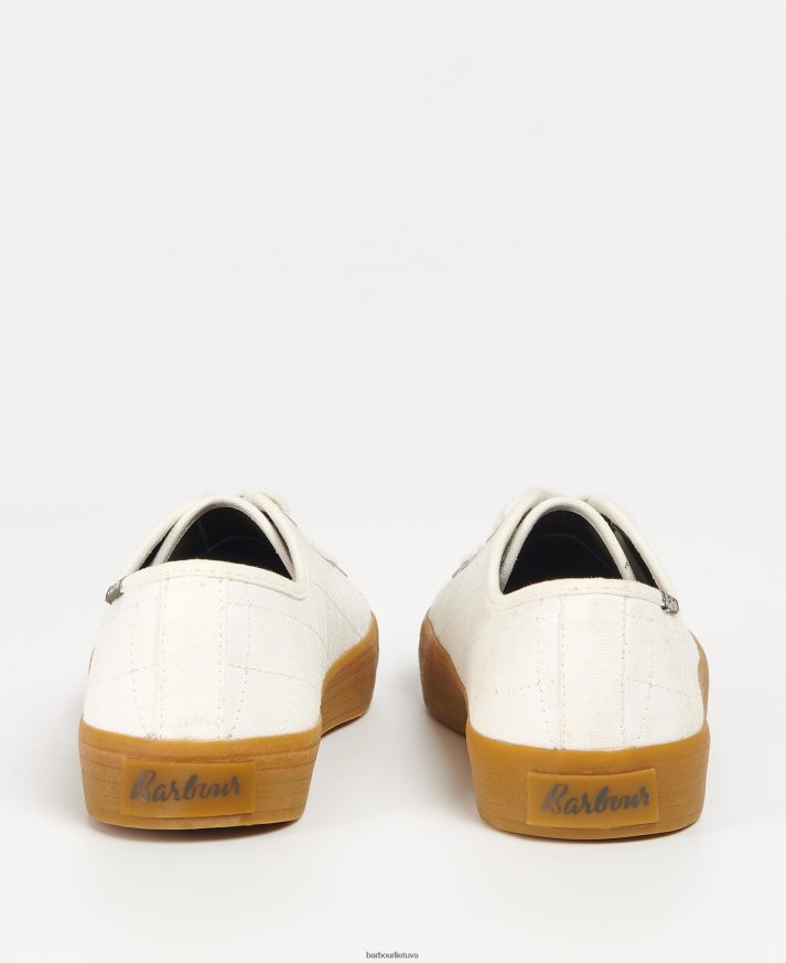 avalynė Barbour Portree drobiniai treniruokliai ekru / guma moterys 6F6D802128