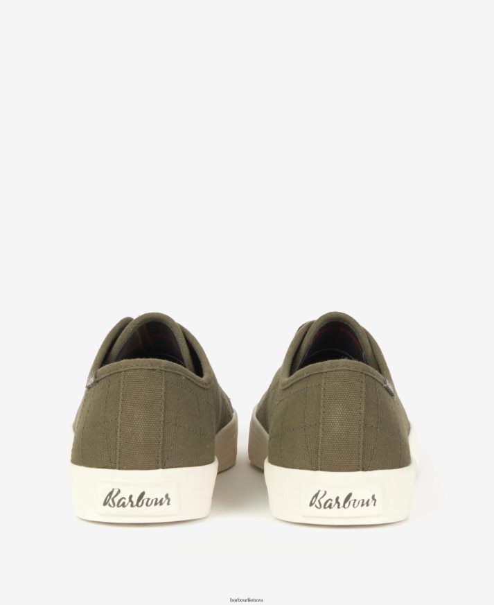 avalynė Barbour Portree drobiniai treniruokliai ekru / guma moterys 6F6D802135