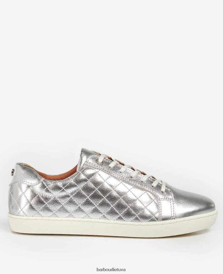 avalynė Barbour cosmo treniruokliai sidabrinė metalinė oda moterys 6F6D802131