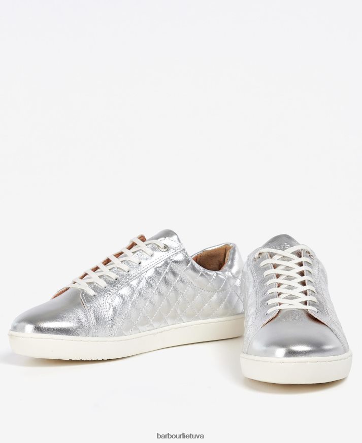 avalynė Barbour cosmo treniruokliai sidabrinė metalinė oda moterys 6F6D802131