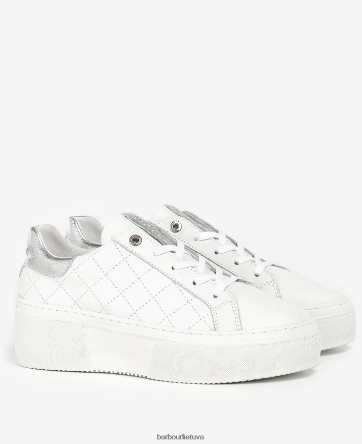 avalynė Barbour darla treniruokliai baltas/sidabrinis bijūnas moterys 6F6D802125