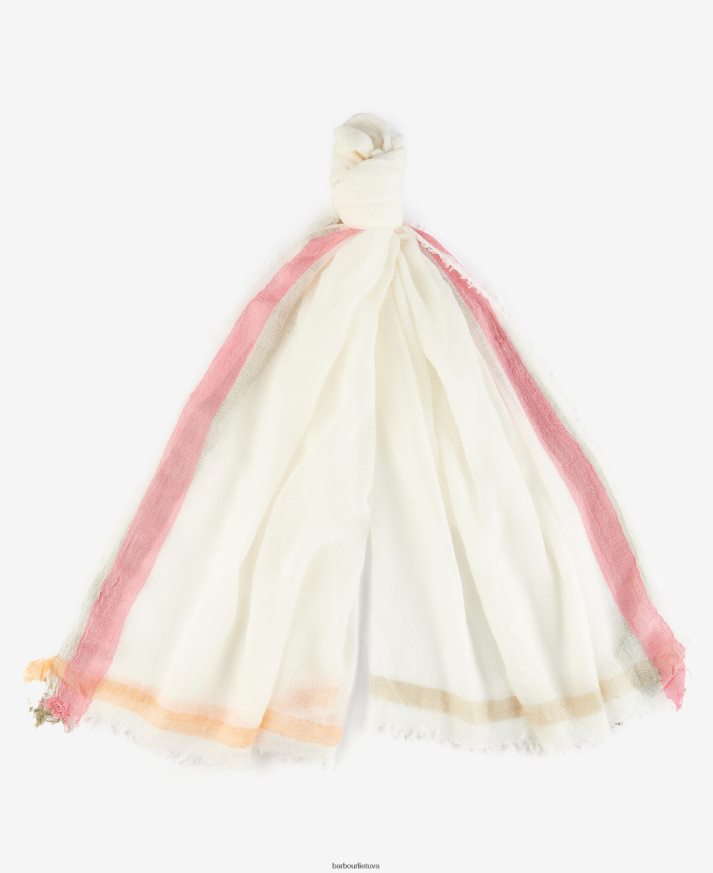 priedai Barbour Blackett border check wrap kraujažolė/multi moterys 6F6D802463