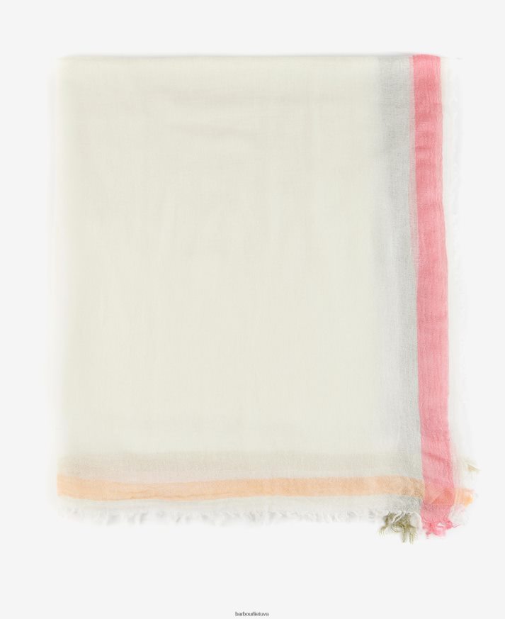 priedai Barbour Blackett border check wrap kraujažolė/multi moterys 6F6D802463