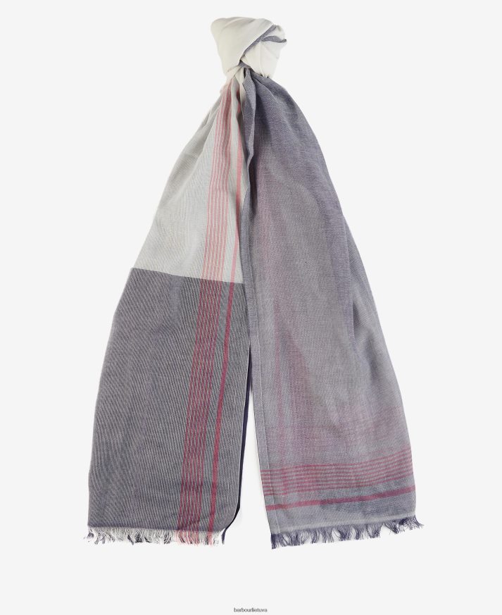 priedai Barbour Madisonas sarongas šnabžda balta/rašalas moterys 6F6D802461