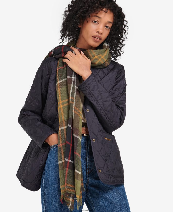 priedai Barbour christie tartan įvyniojimas klasika moterys 6F6D802446