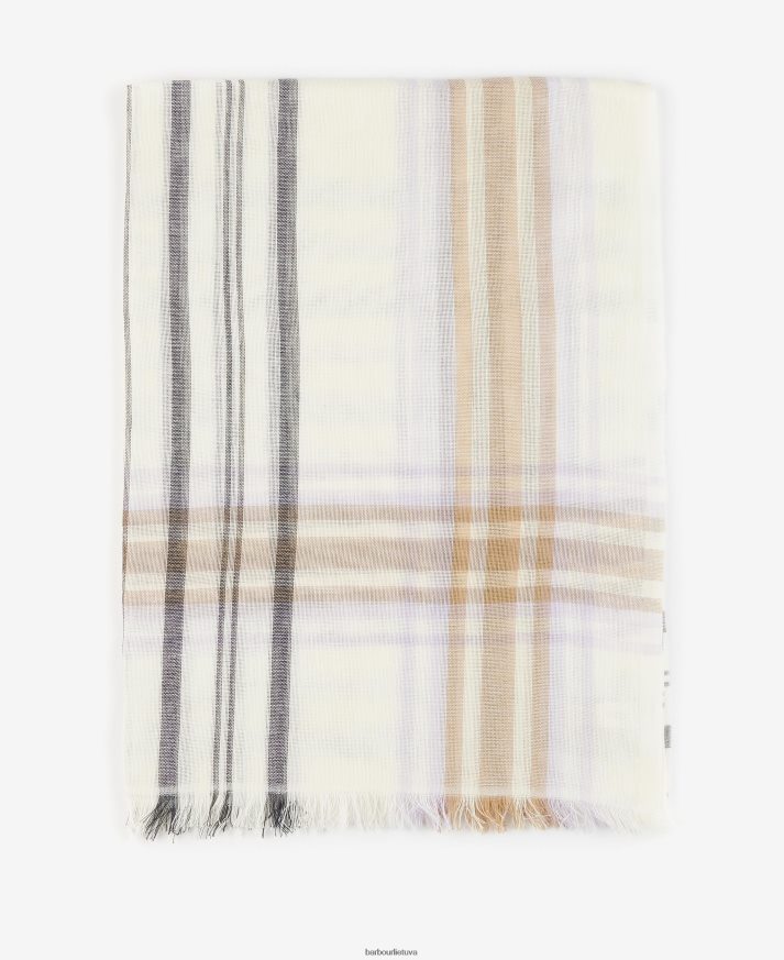 priedai Barbour erin tartan šalikas šnabžda balta moterys 6F6D802444