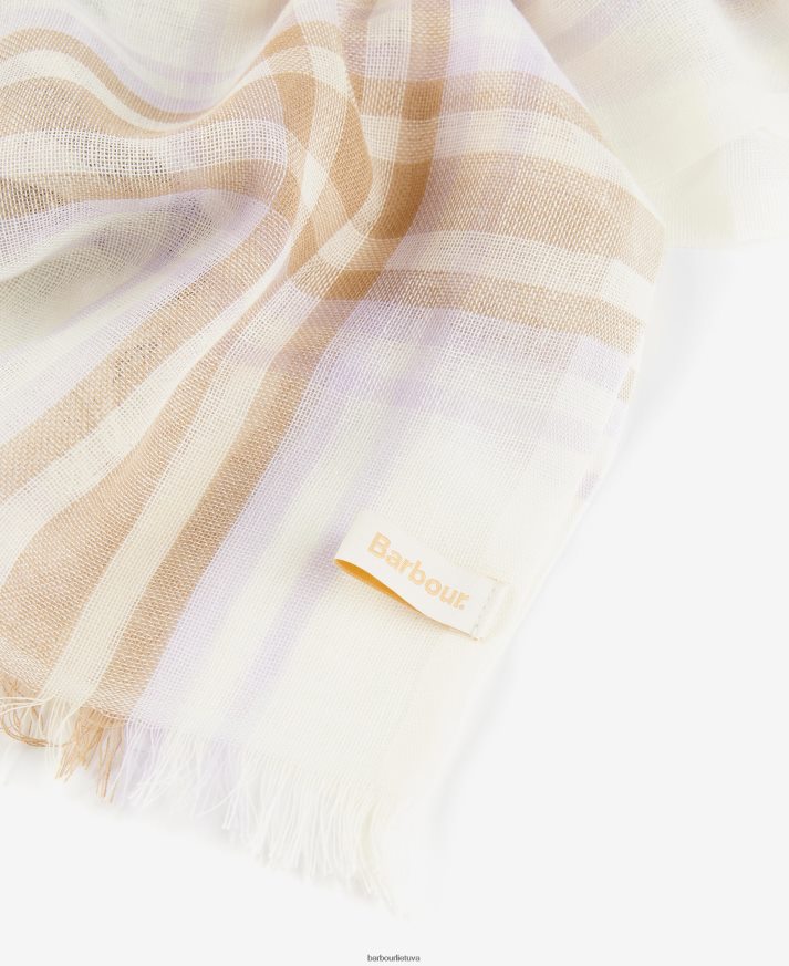 priedai Barbour erin tartan šalikas šnabžda balta moterys 6F6D802444