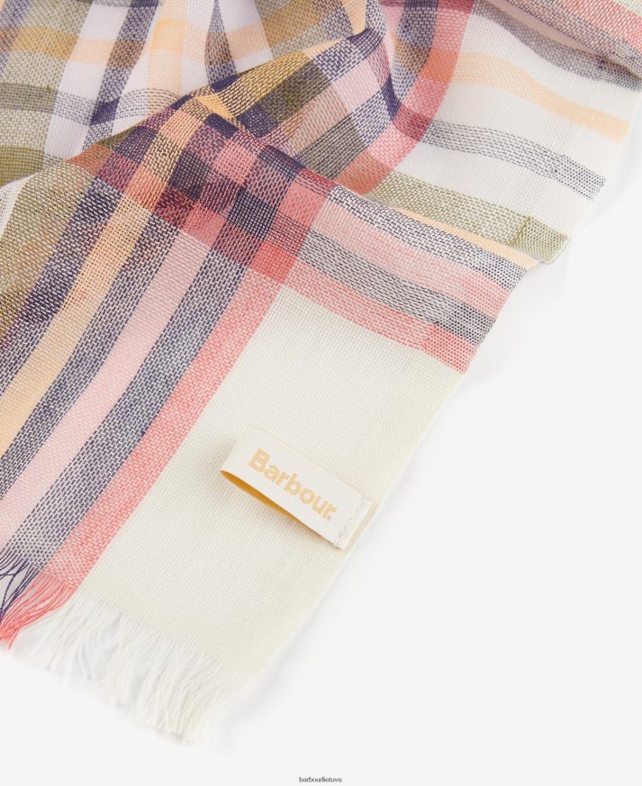 priedai Barbour vasaros lonnen languotas šalikas klasikinis baltas moterys 6F6D802459