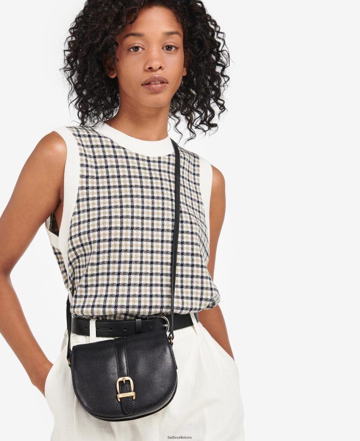 priedai Barbour Laire odinis balno krepšys tamsiai rudas moterys 6F6D802403