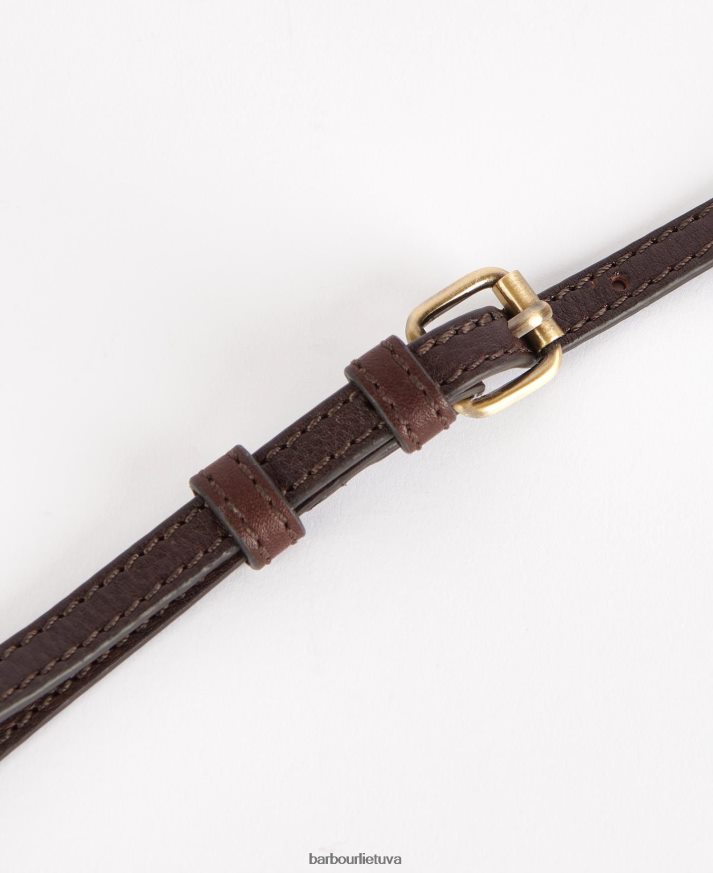 priedai Barbour Laire odinis balno krepšys tamsiai rudas moterys 6F6D802405