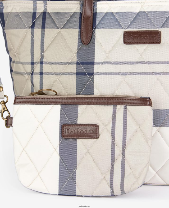 priedai Barbour Wetherham dygsniuotas krepšys klasikinis tartanas moterys 6F6D802389
