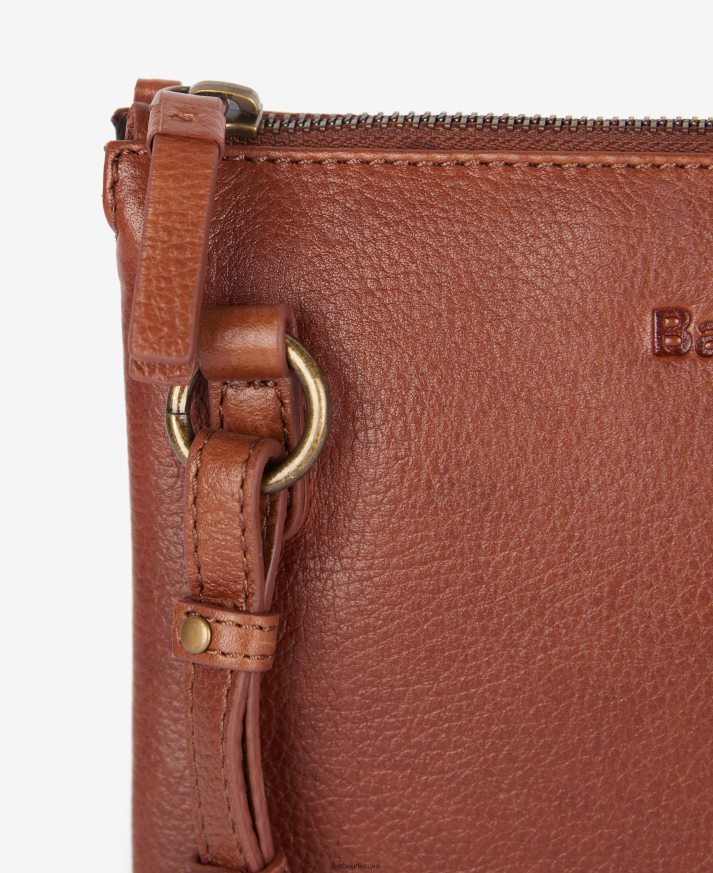 priedai Barbour „lochy“ odinis „crossbody“ krepšys klasikinė ruda moterys 6F6D802387