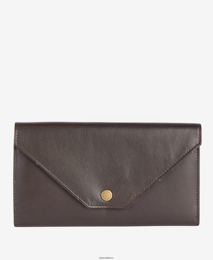 priedai Barbour odinė kelioninė piniginė rudas moterys 6F6D802398