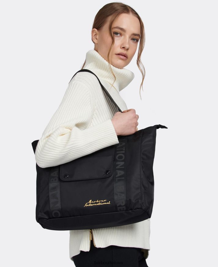 priedai Barbour viršūnės krepšys juodas moterys 6F6D802401