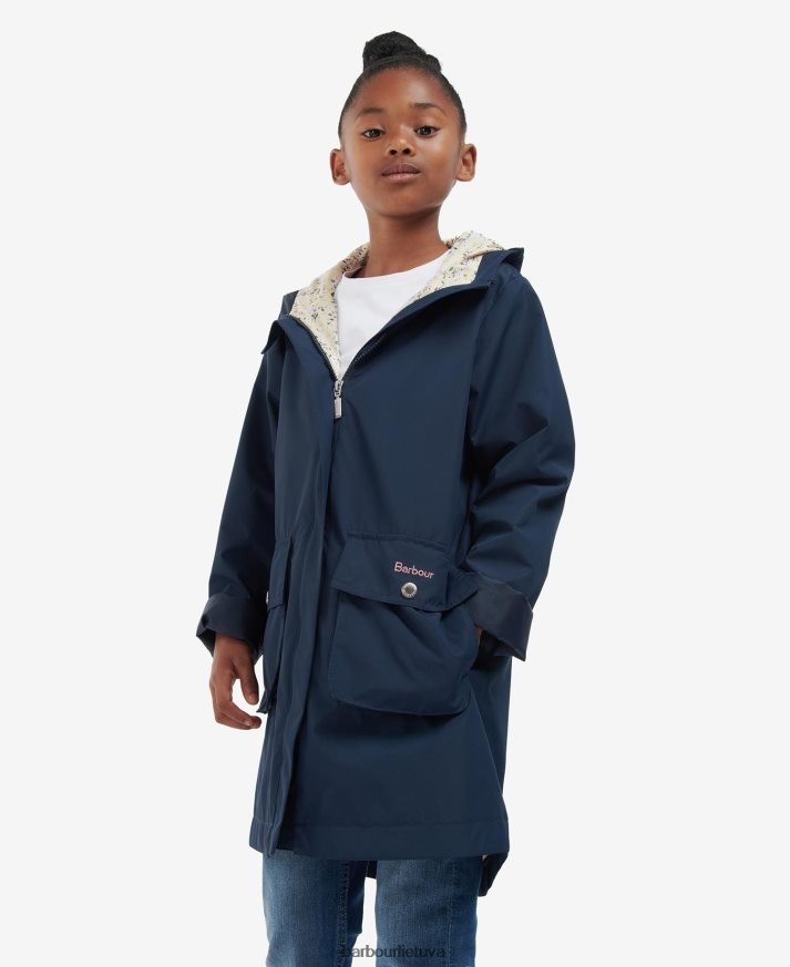 apranga Barbour Hama dušui atspari striukė navy/ditsy saulėgrąžos mergaites 6F6D802556