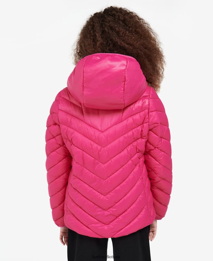 apranga Barbour Cosford dygsniuotas švarkas cerise / cerise terrazzo mergaites 6F6D802549