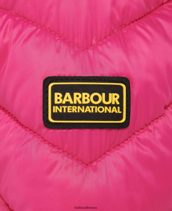 apranga Barbour Cosford dygsniuotas švarkas cerise / cerise terrazzo mergaites 6F6D802549