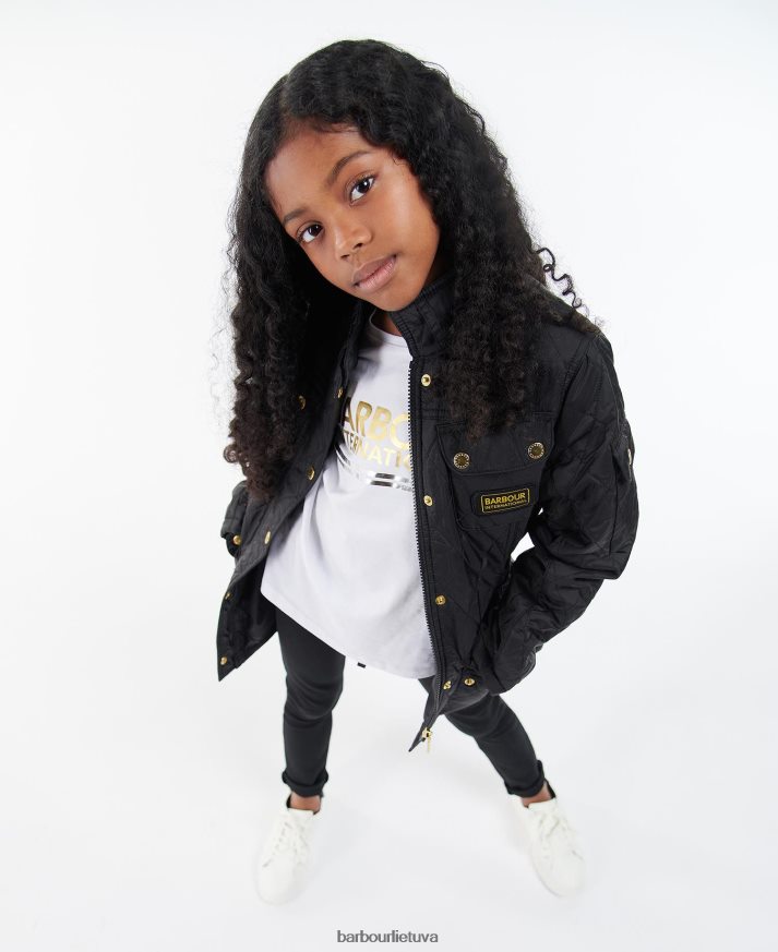 apranga Barbour dygsniuota striukė su sklandytuvu pelenų rožinė mergaites 6F6D802547