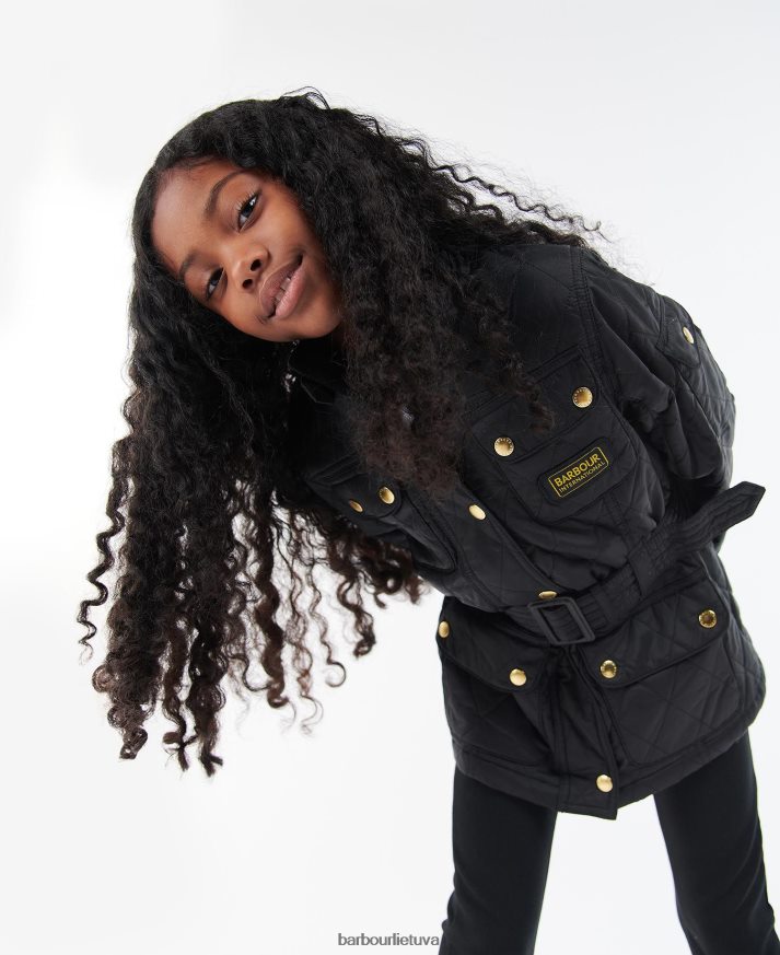 apranga Barbour dygsniuota striukė su sklandytuvu pelenų rožinė mergaites 6F6D802547