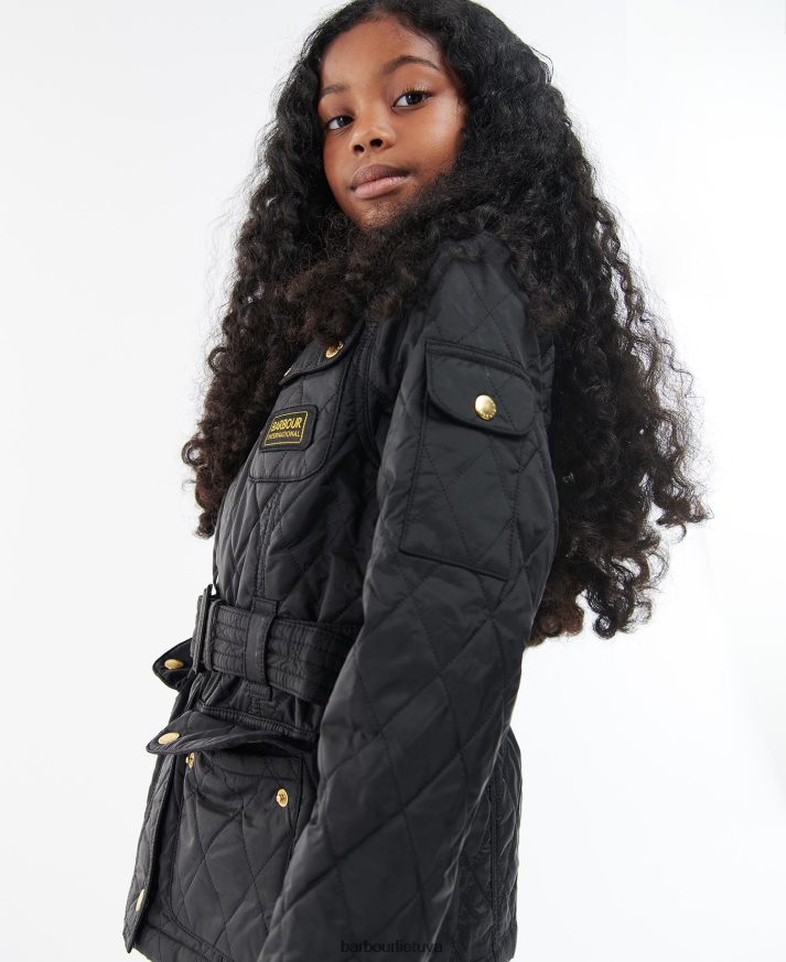 apranga Barbour dygsniuota striukė su sklandytuvu pelenų rožinė mergaites 6F6D802547