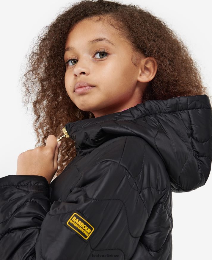 apranga Barbour fenway apverčiama dygsniuota striukė wisteria/palmer green mergaites 6F6D802550