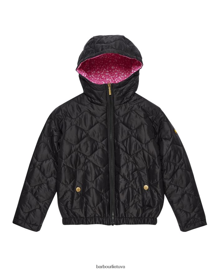 apranga Barbour fenway apverčiama dygsniuota striukė wisteria/palmer green mergaites 6F6D802550