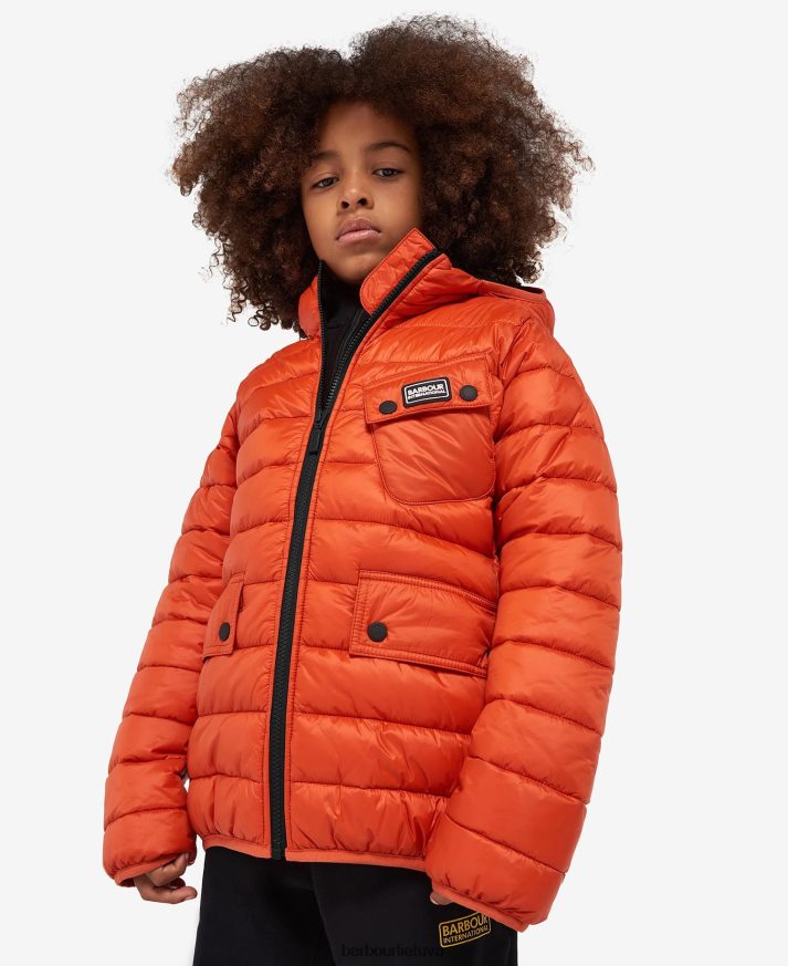 apranga Barbour ouston dygsniuota striukė su gobtuvu juoda/geltona berniukai 6F6D802477