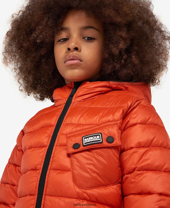 apranga Barbour ouston dygsniuota striukė su gobtuvu juoda/geltona berniukai 6F6D802477