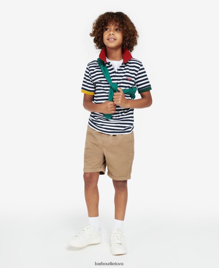 apranga Barbour Earle polo marškinėliai klasikinis laivynas berniukai 6F6D802500