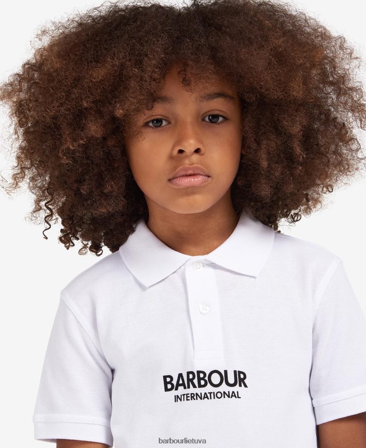 apranga Barbour formulės polo marškinėliai aštrus apelsinas berniukai 6F6D802533