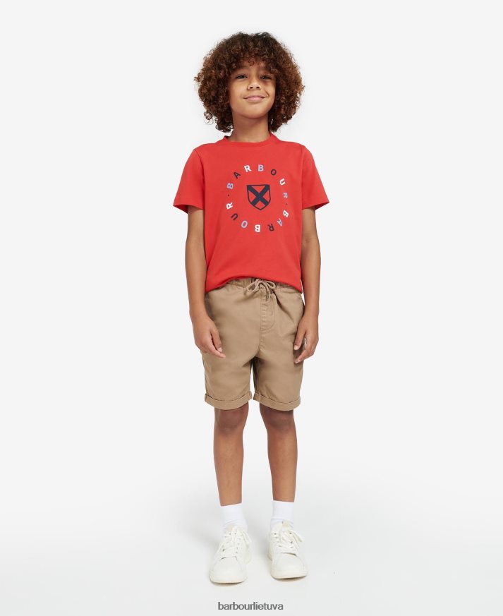 apranga Barbour georgie marškinėliai vynmedžio žalia berniukai 6F6D802523