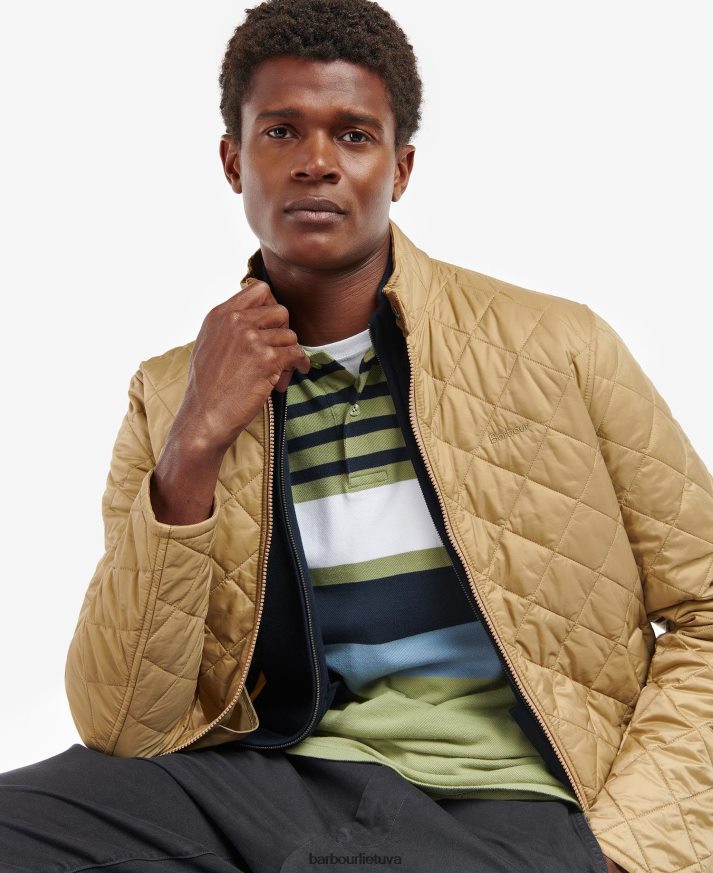 apranga Barbour Hann dygsniuotas švarkas smėlis vyrų 6F6D80160