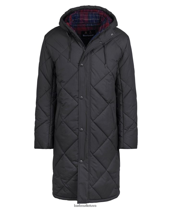 apranga Barbour Melbury dygsniuotas švarkas juodas/kordovas vyrų 6F6D80167