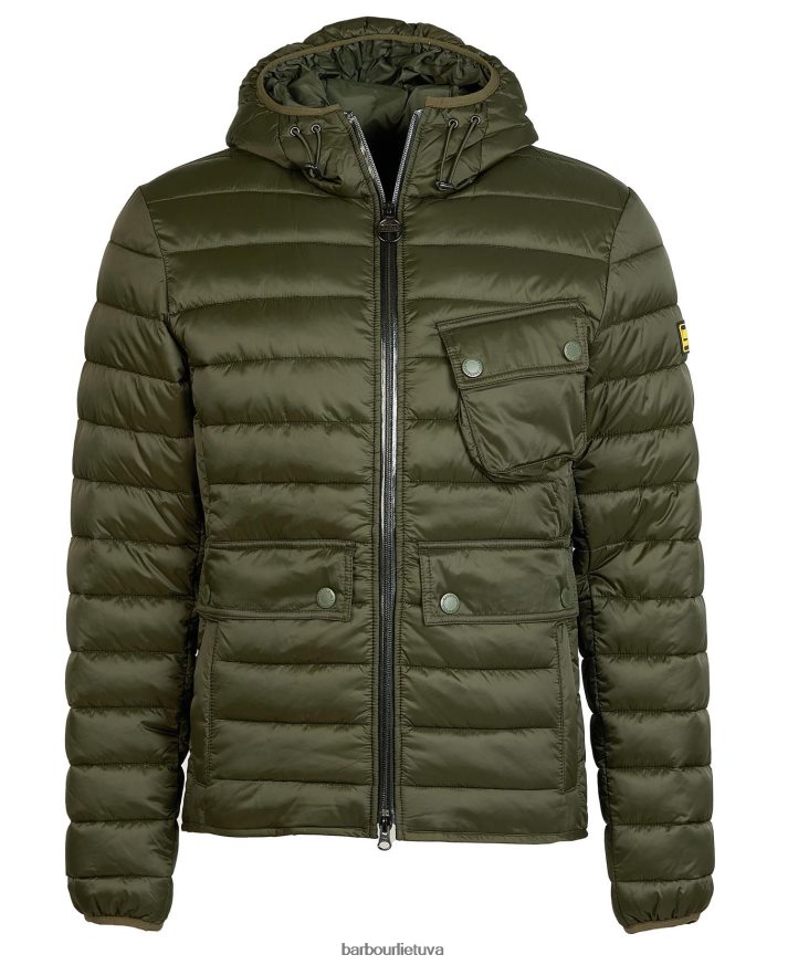 apranga Barbour Racer ouston dygsniuota striukė su gobtuvu šalavijas vyrų 6F6D80115