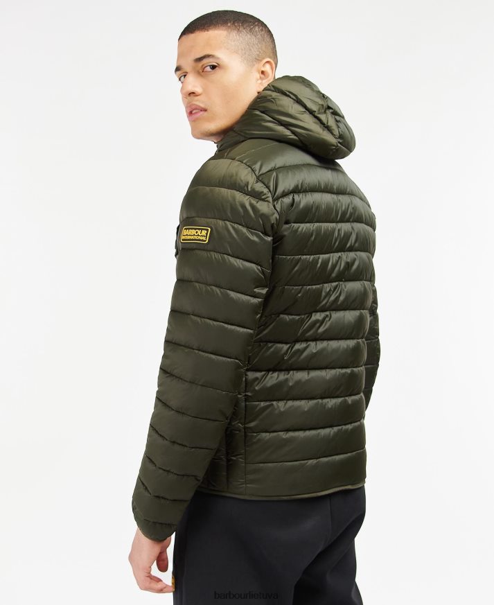 apranga Barbour Racer ouston dygsniuota striukė su gobtuvu šalavijas vyrų 6F6D80115