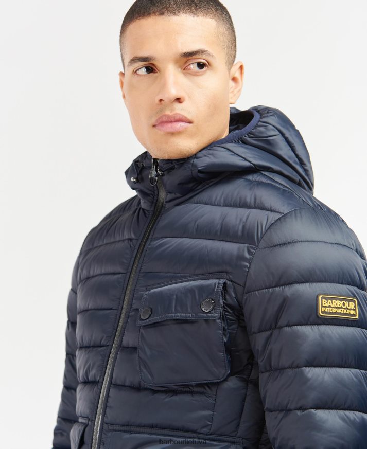apranga Barbour Racer ouston dygsniuota striukė su gobtuvu šalavijas vyrų 6F6D80123