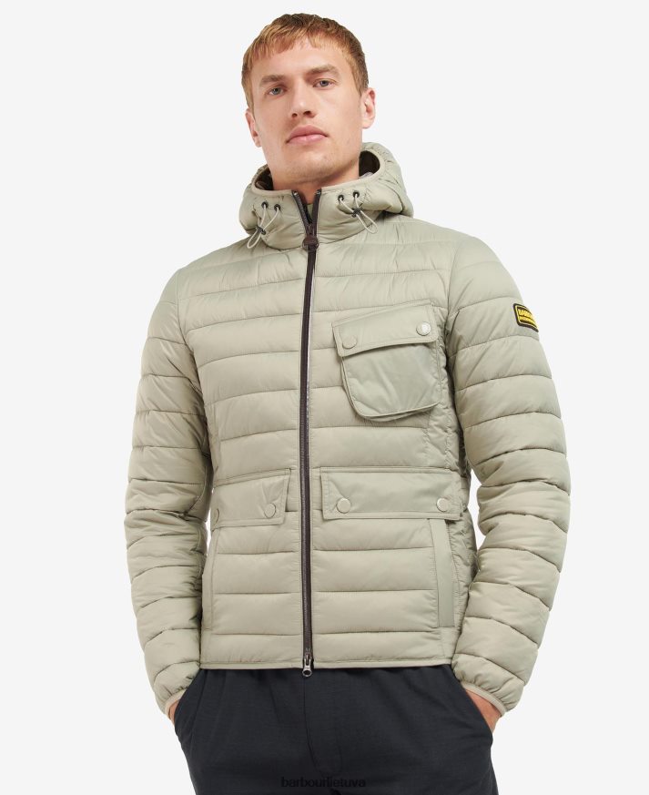 apranga Barbour Racer ouston dygsniuota striukė su gobtuvu juodas vyrų 6F6D80147