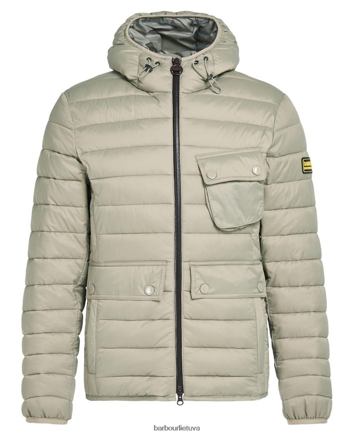 apranga Barbour Racer ouston dygsniuota striukė su gobtuvu juodas vyrų 6F6D80147