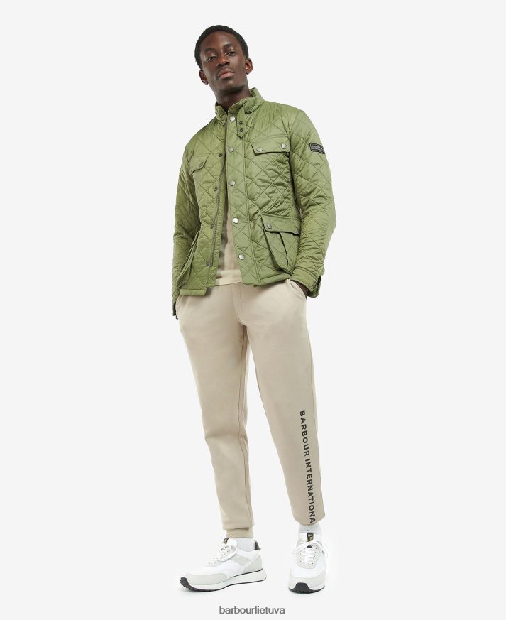 apranga Barbour Tourer ariel dygsniuotas švarkas lengvos samanos vyrų 6F6D80109