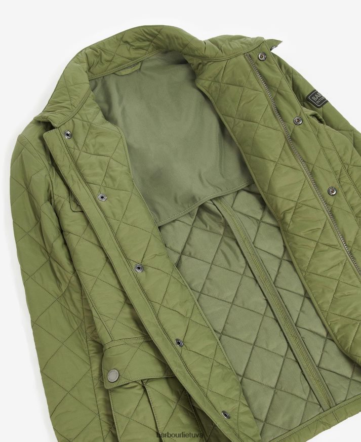 apranga Barbour Tourer ariel dygsniuotas švarkas lengvos samanos vyrų 6F6D80109