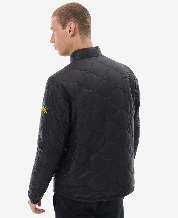 apranga Barbour langfordo dygsniuotas švarkas klasikinis juodas vyrų 6F6D80140