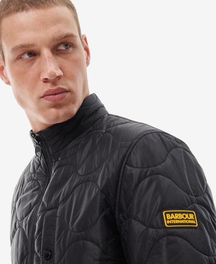 apranga Barbour langfordo dygsniuotas švarkas klasikinis juodas vyrų 6F6D80140