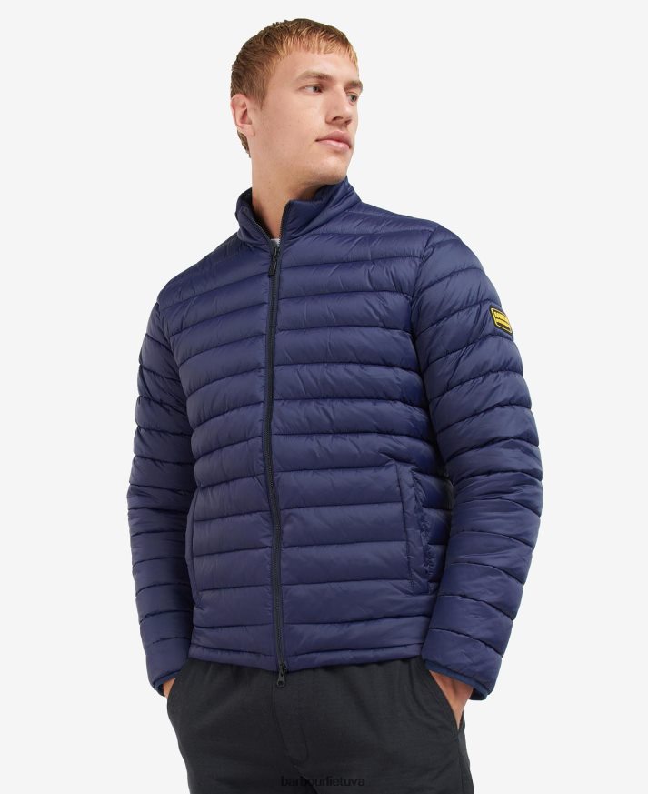 apranga Barbour lenktynininko sparnuotės dygsniuota striukė juodas vyrų 6F6D80151