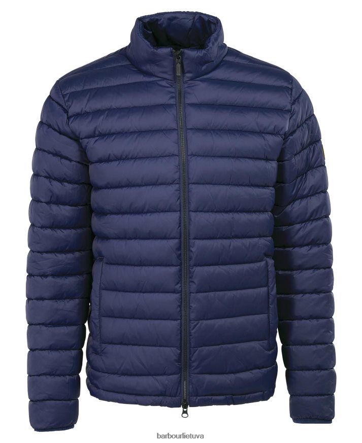 apranga Barbour lenktynininko sparnuotės dygsniuota striukė juodas vyrų 6F6D80151