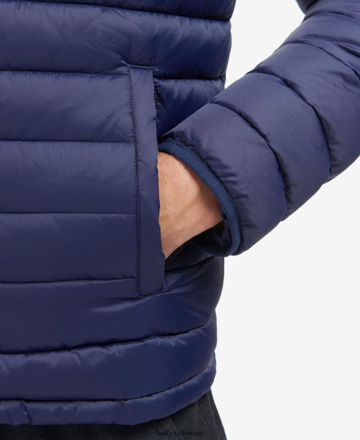 apranga Barbour lenktynininko sparnuotės dygsniuota striukė juodas vyrų 6F6D80151