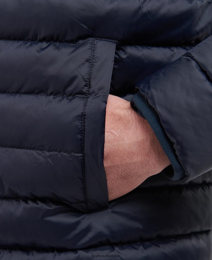 apranga Barbour lenktynininko sparnuotės dygsniuota striukė karinis jūrų laivynas vyrų 6F6D80122